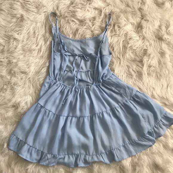 Flowy baby blue sun dress - Picture 2 of 2